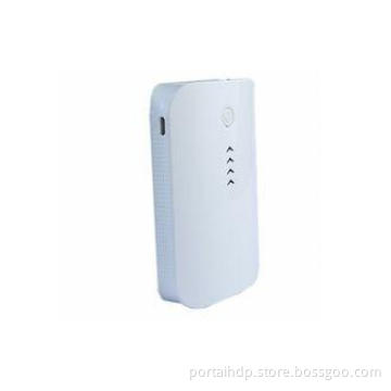 White 6000mAh High Capacity Power Bank OEM Dual USB For MP3